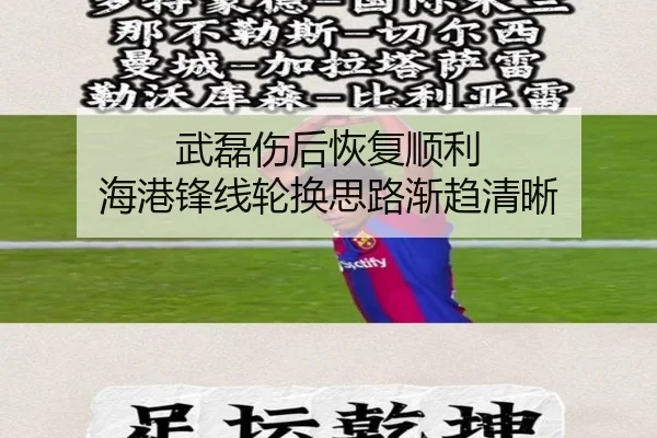 武磊伤后恢复顺利 海港锋线轮换思路渐趋清晰